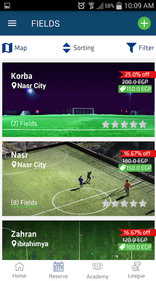 Mal3abak: Fields Reservation App screenshot 2